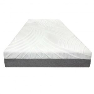 75L x 54W x 8H Memory Foam Mattress with Jacquard Fabric Cover-Full Size – Color: White – Size: Full Size