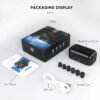 G6S Wireless Headphones 8D Stereo Bluetooth 5.0 Earphones LED Display Headset IPX7 Waterproof Earburd black - Image 3