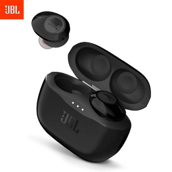 Original JBL T120 TWS True Wireless Bluetooth Earphones TUNE 120TWS Stereo Earbuds Bass Sound Headphones Headset with Mic Charging Case black