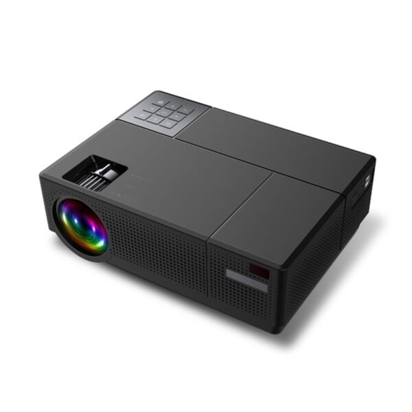 CL770 1080P Business Office HD Projector Home Theater 4000 Lumens HDMI USB VGA AV Headphone Port 50000hrs Lamp Life Built-in Speaker black_EU Plug - Image 3