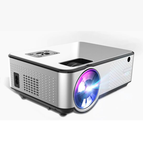 C9 1280*720P Support 4K Videos Via HDMI Home Cinema Movie LED Video Projector Silver black_European regulations - Image 4