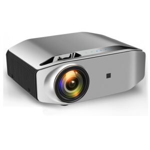 Mini Digital Projector 1080P High Definition LED Home Business Office Projector Portable Space gray_US Plug