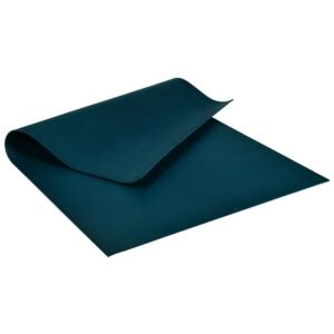 Large Yoga Mat 6′ x 4′ x 8 mm Thick Workout Mats-Blue – Color: Blue