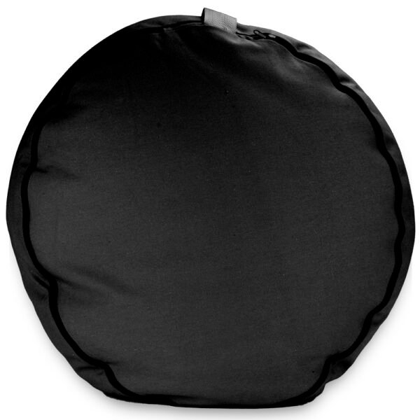 Black 18" Round Zafu Meditation Cushion - Image 3