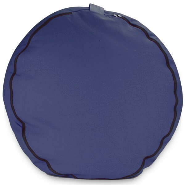 Blue 18" Round Zafu Meditation Cushion - Image 3