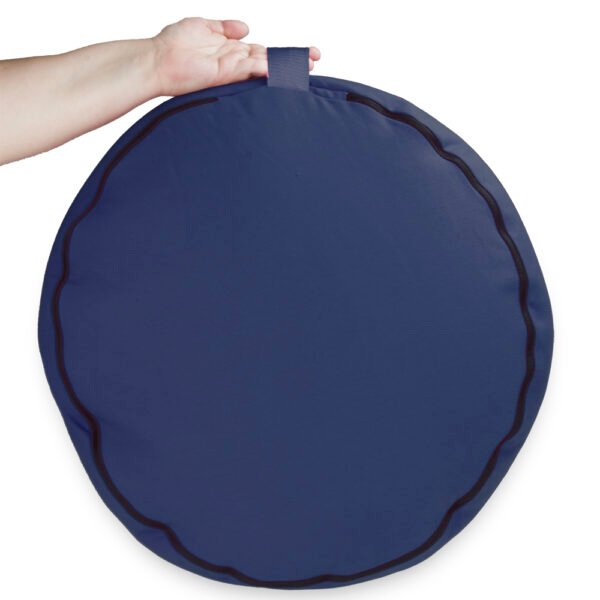 Blue 18" Round Zafu Meditation Cushion - Image 4