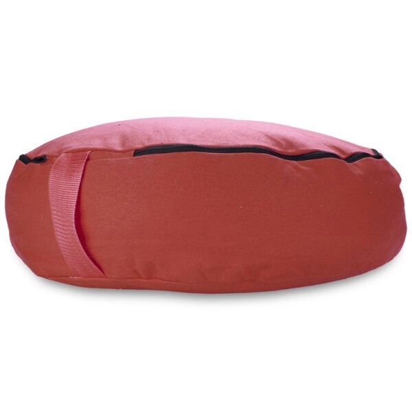 Red 18" Round Zafu Meditation Cushion - Image 2