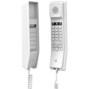 Compact Hotel Phone – White