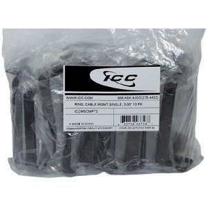 10 PK of 3.00 RING CABLE MGMT