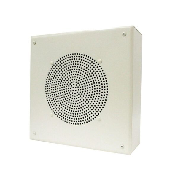 8in Amplified Ceiling Spkr Square Grille