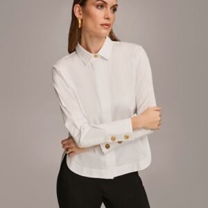 Women’s Button Front Collared Shirt