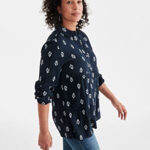 Women’s Printed Tiered Tunic Shirt